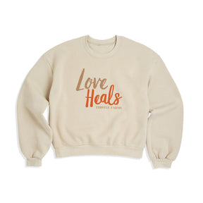 Cream Love Heals Sweatshirt