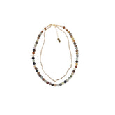 Gemstone & Gold Chain Necklace Stack