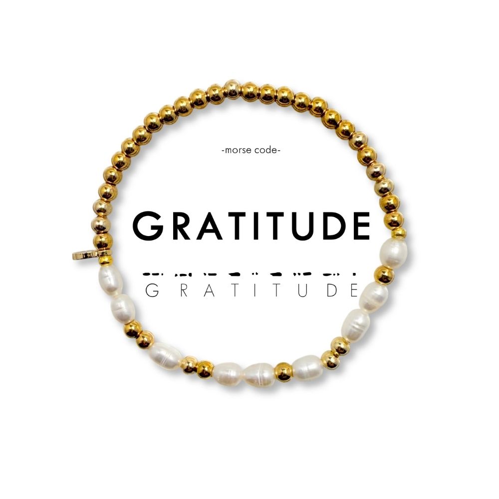 Handmade Morse Code Love Beaded Bracelet