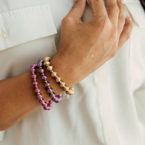 Handmade Paper Bead Bracelet Set