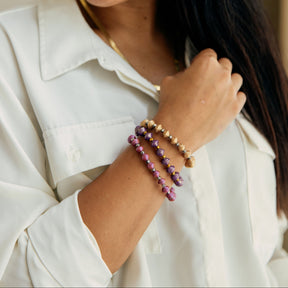 Handmade Paper Bead Bracelet Set