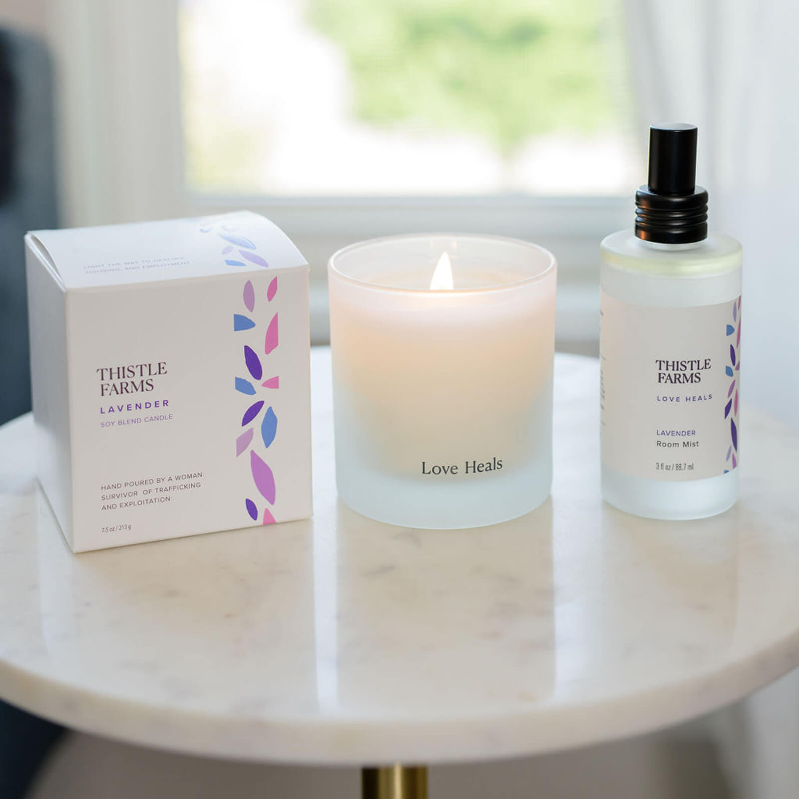Bulgarian Lavender Candle + Room Mist Bundle