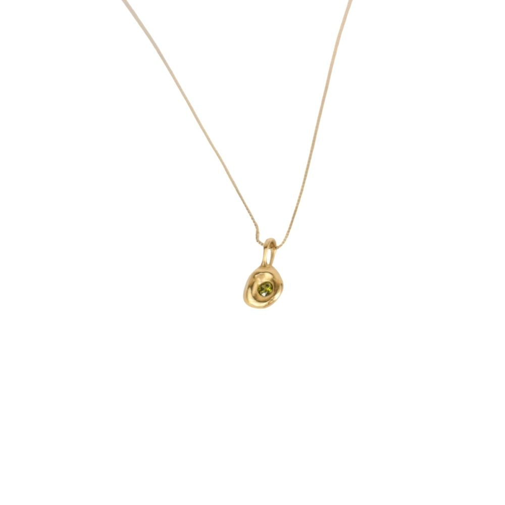 Mwala Olive Pebble Pendant