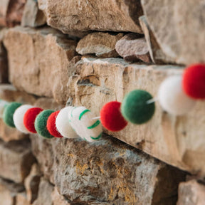 Peppermint Felt Garland