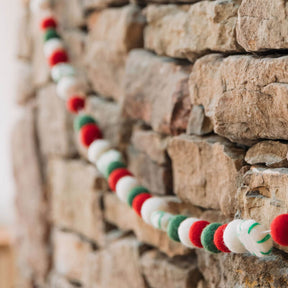 Peppermint Felt Garland