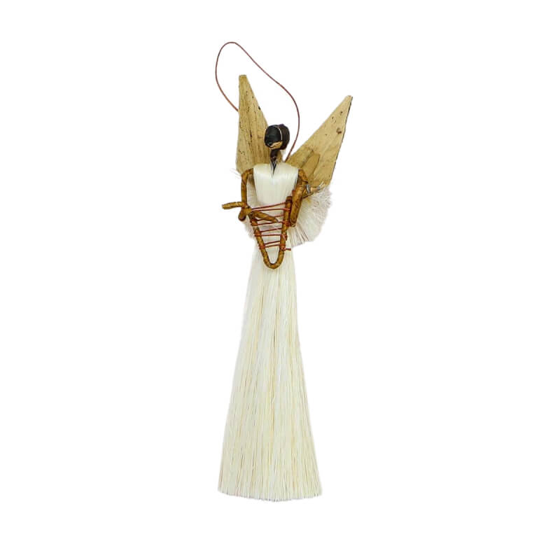 Sweet Sisal Angel Ornament