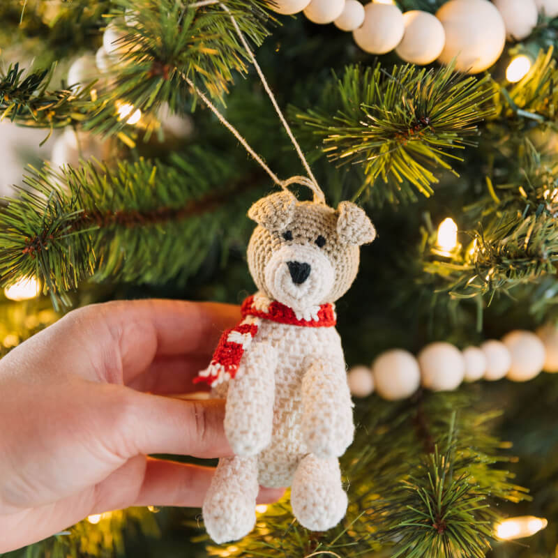 Crochet Puppy Ornament