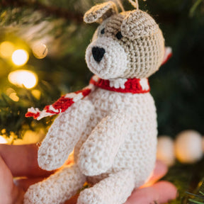 Crochet Puppy Ornament