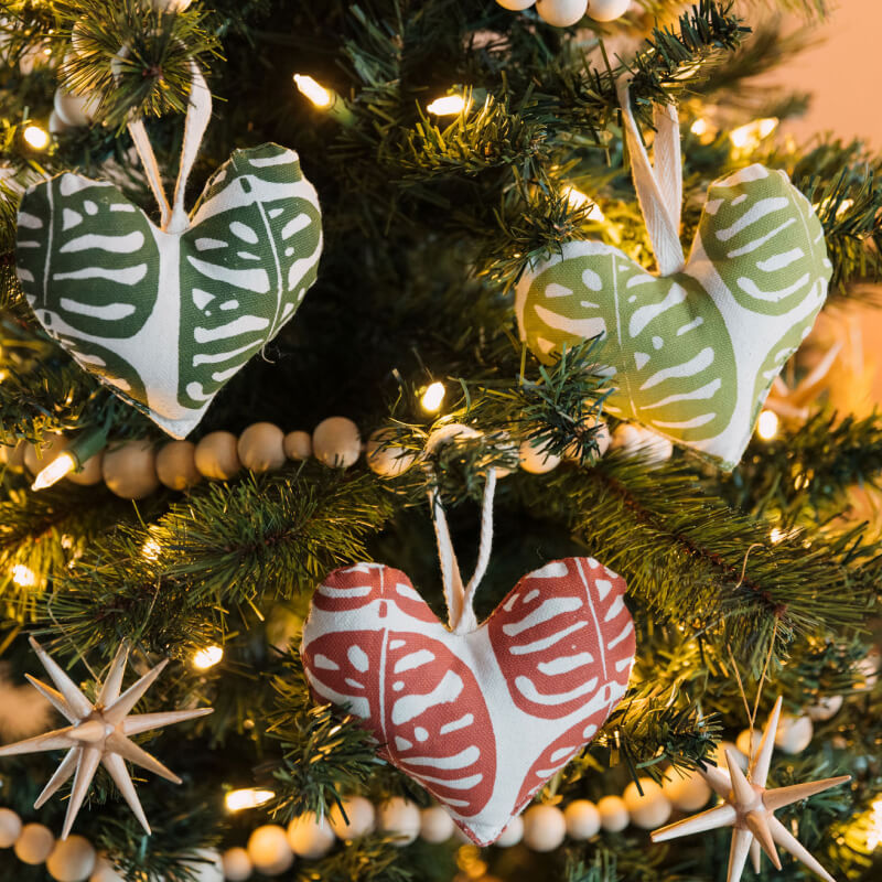 Handprinted Heart Ornament