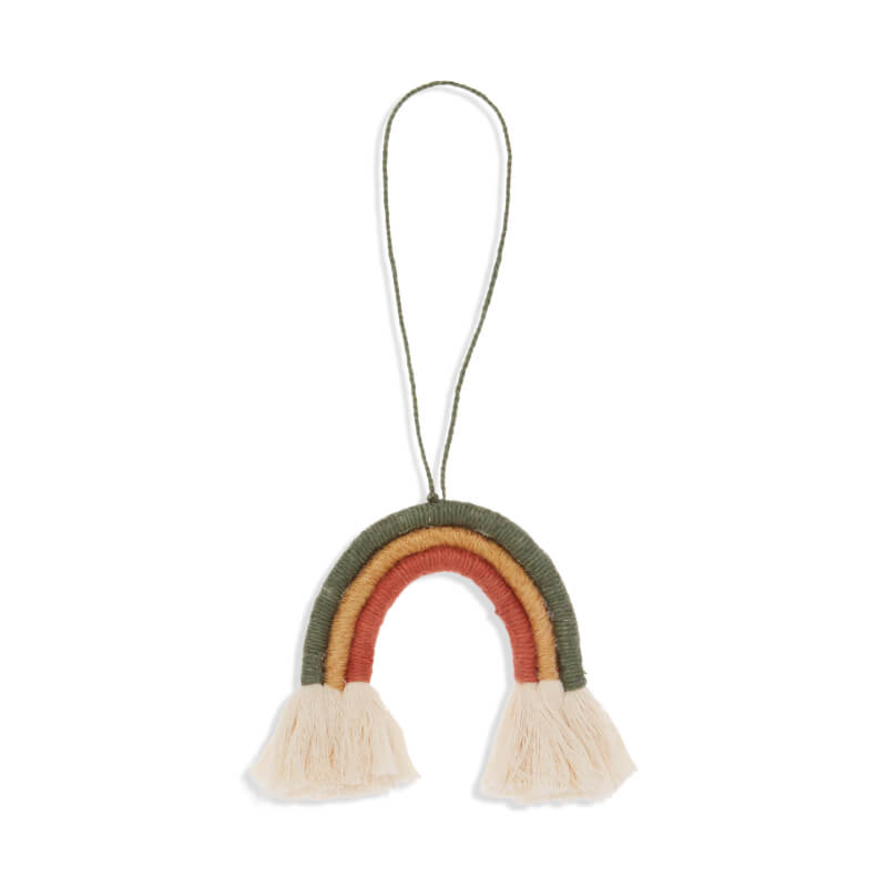 Macramé Rainbow Ornament