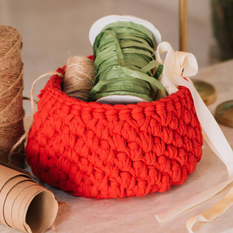 Small Crocheted Basket