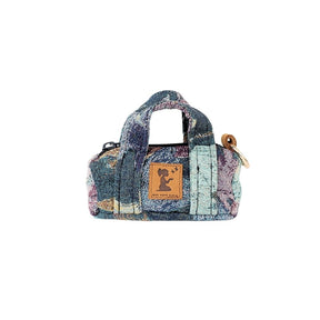 Upcycled Mini Duffle Bag Charm