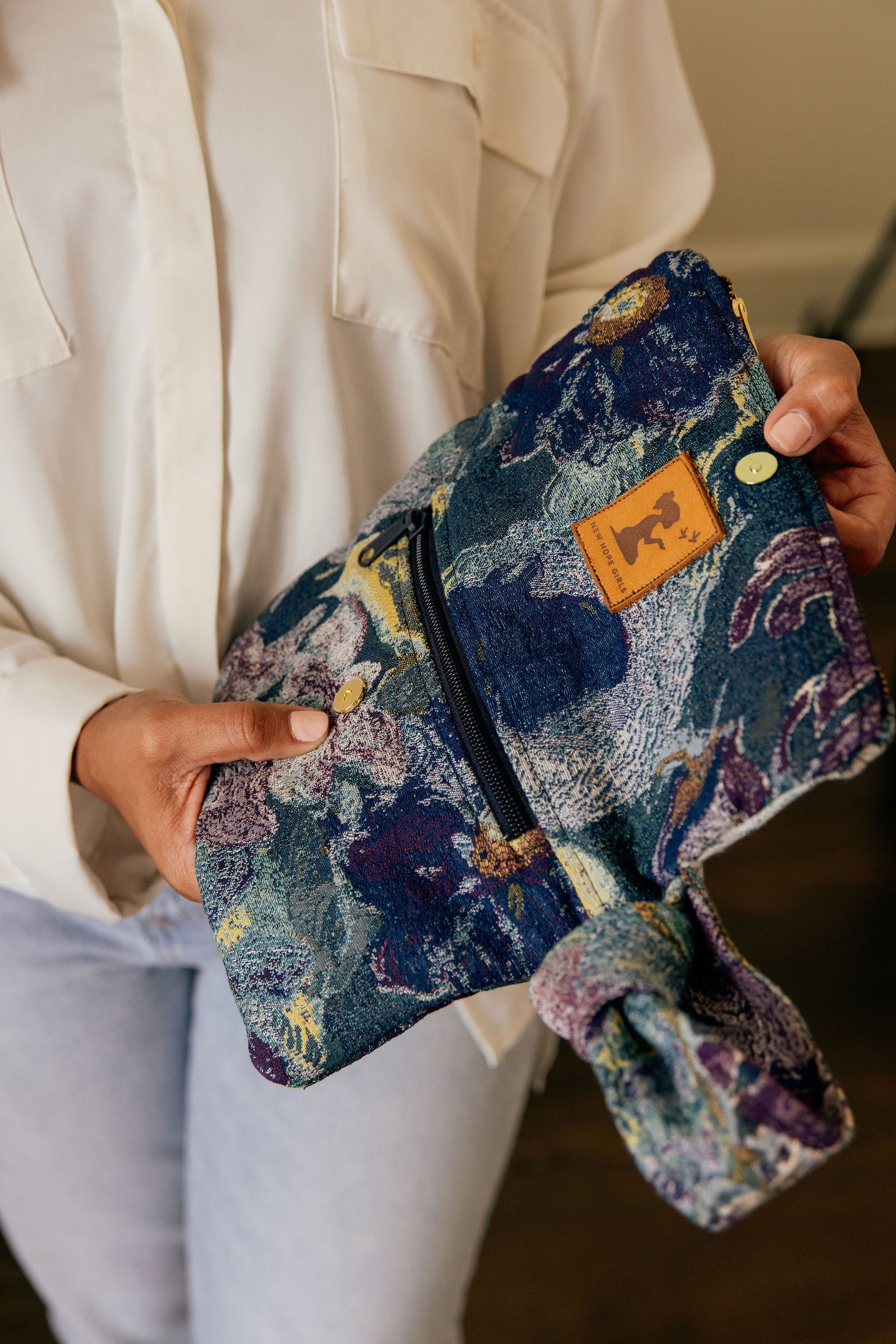 Handmade Kaleidoscope Wristlet Clutch