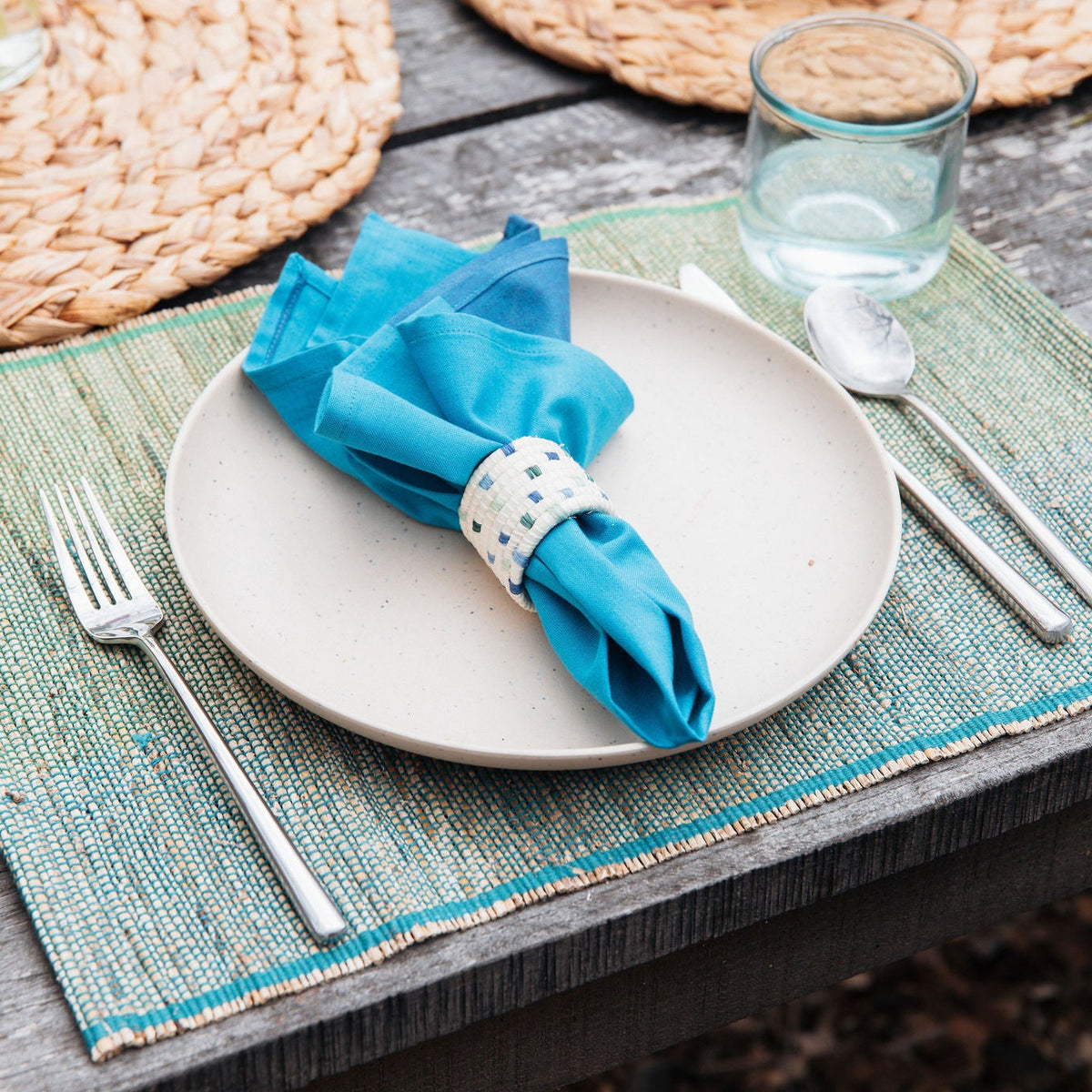 Banana Plant Fiber Placemat Set Natural Woven
