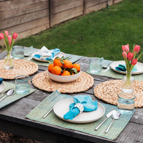 Banana Plant Fiber Placemat Set Natural Woven