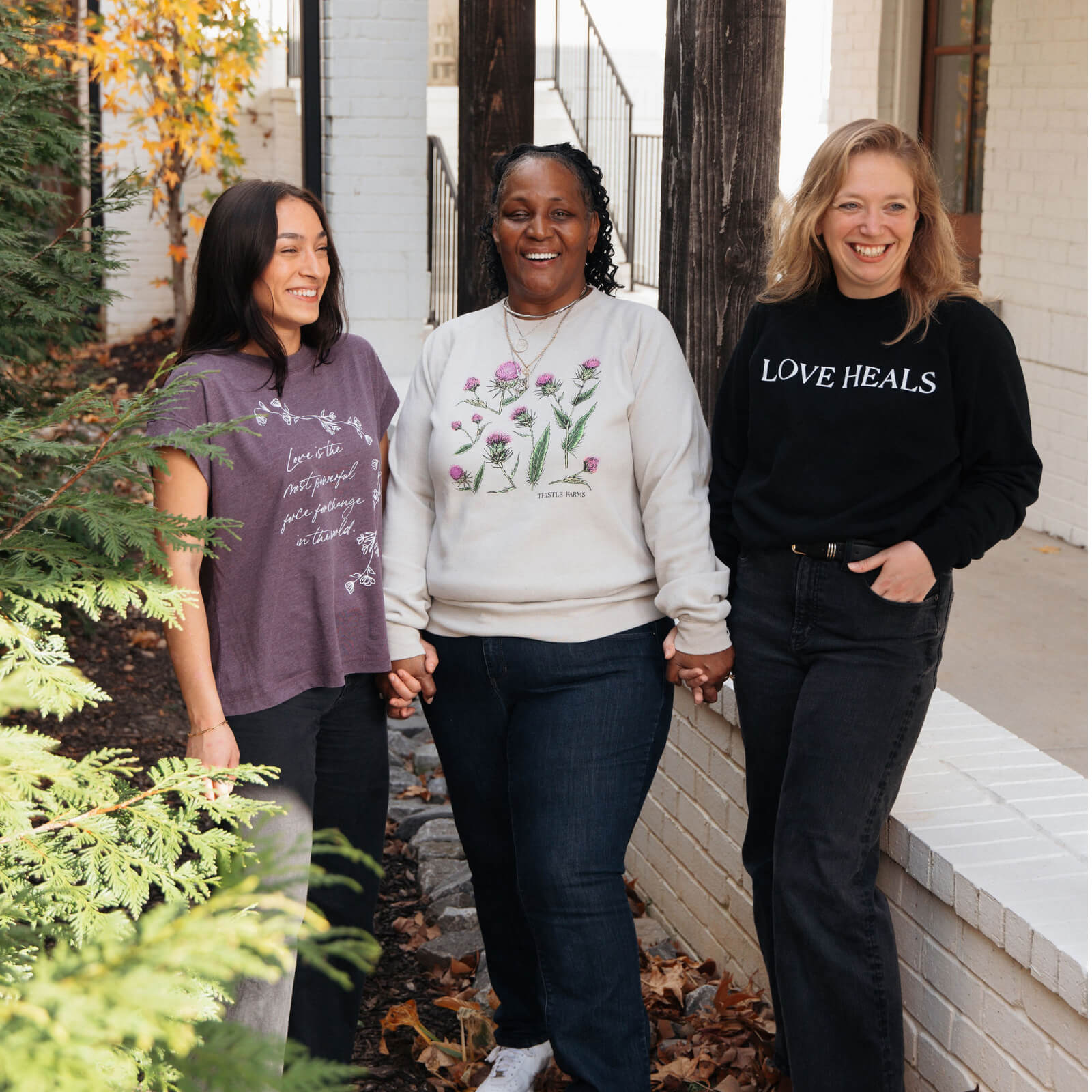 Raglan Sleeve Thistle Sweatshirt