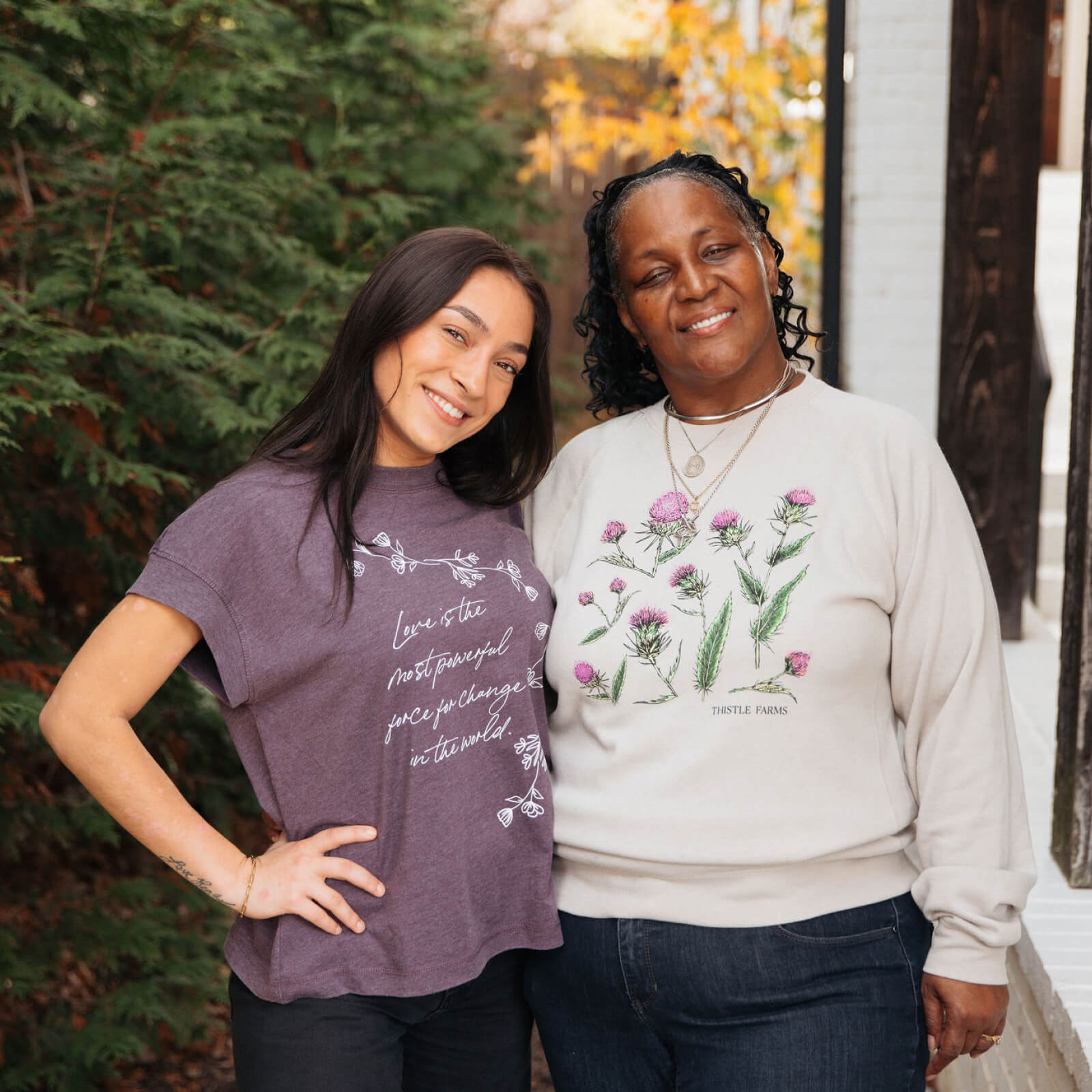 Raglan Sleeve Thistle Sweatshirt
