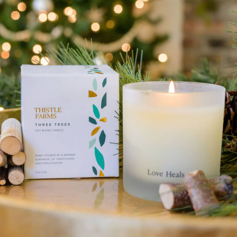 Three Trees Candle + Room Mist Bundle