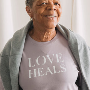 Short Sleeve Violet Love Heals Tee