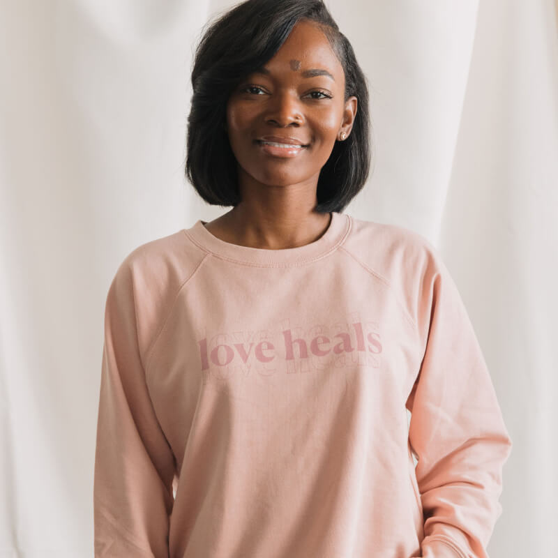 Love Heals Pink Sweatshirt