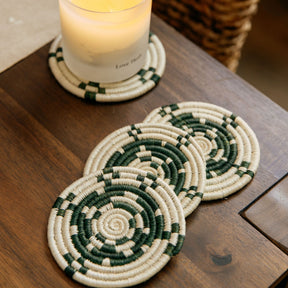 Half Moon Stone Coasters Set of 4