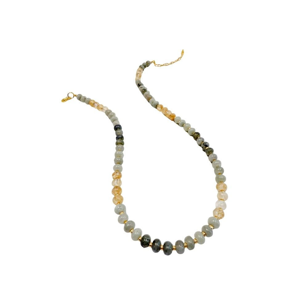 Mixed Gemstone Beaded Necklace