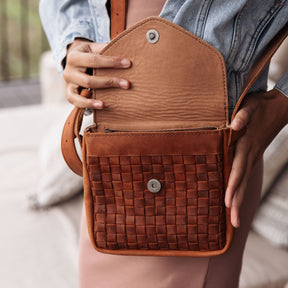 Basket Weave Crossbody