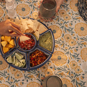 Sunny Flower Square Tablecloth