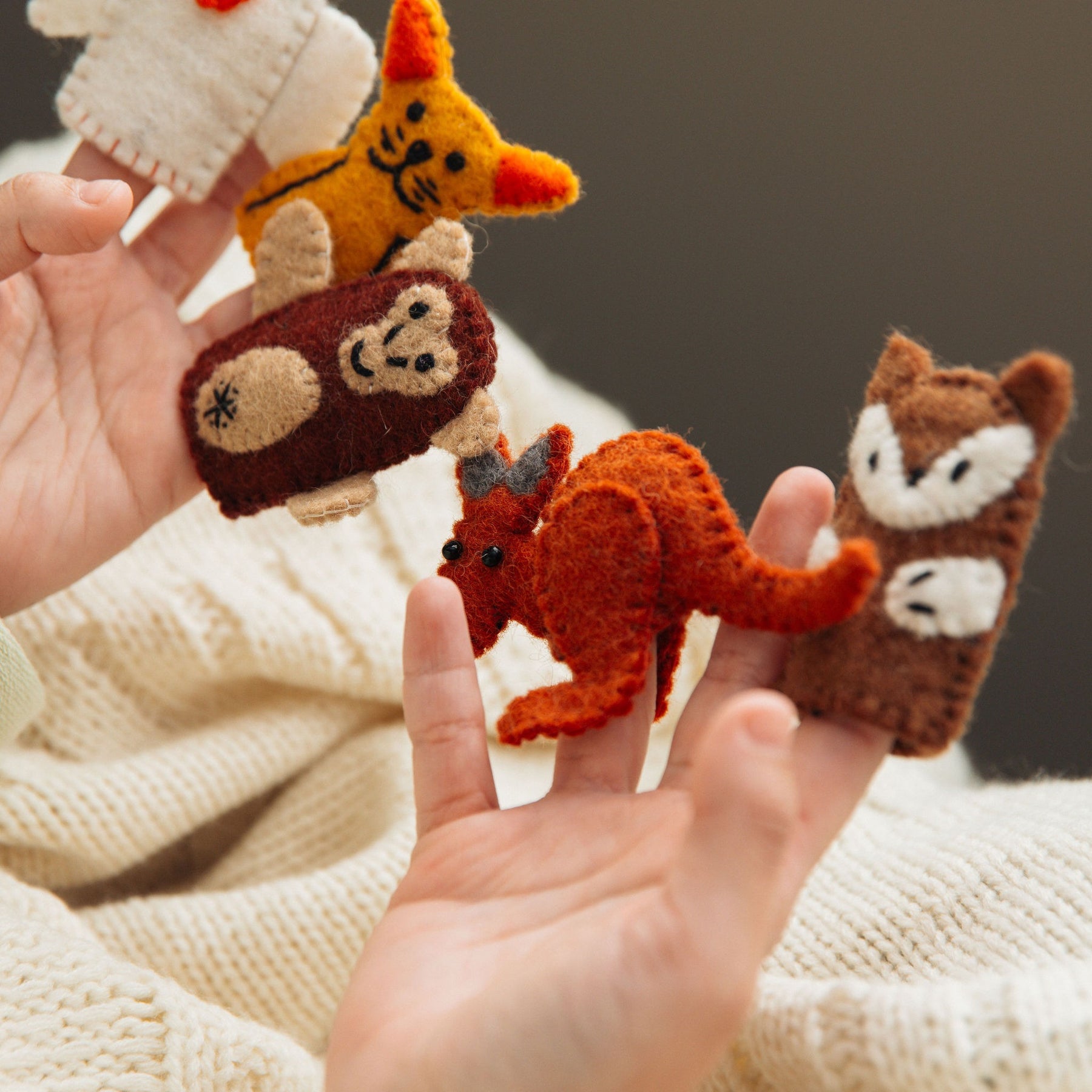 Wool Felt Finger Puppets