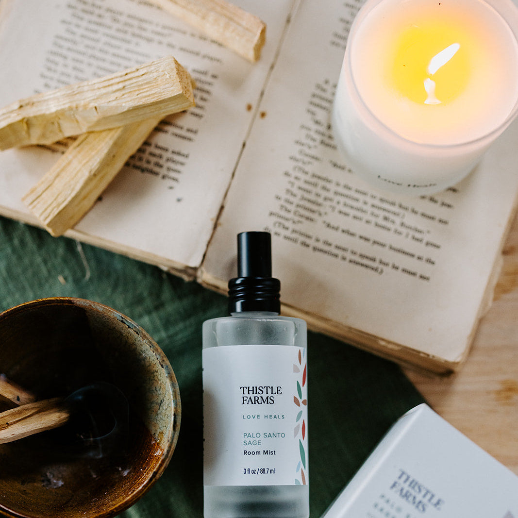 Palo Santo Sage Candle + Room Mist Bundle