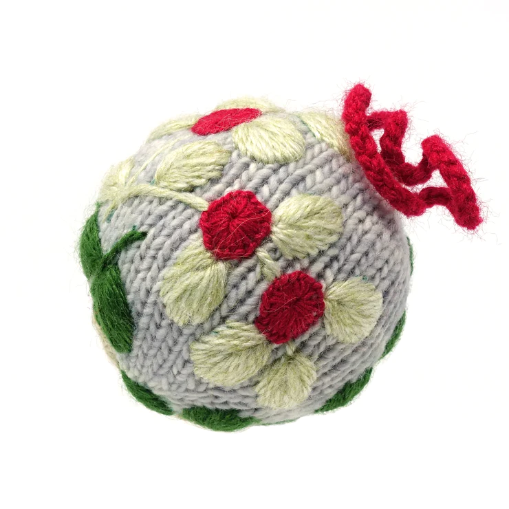 Botanical Embroidered Ornament