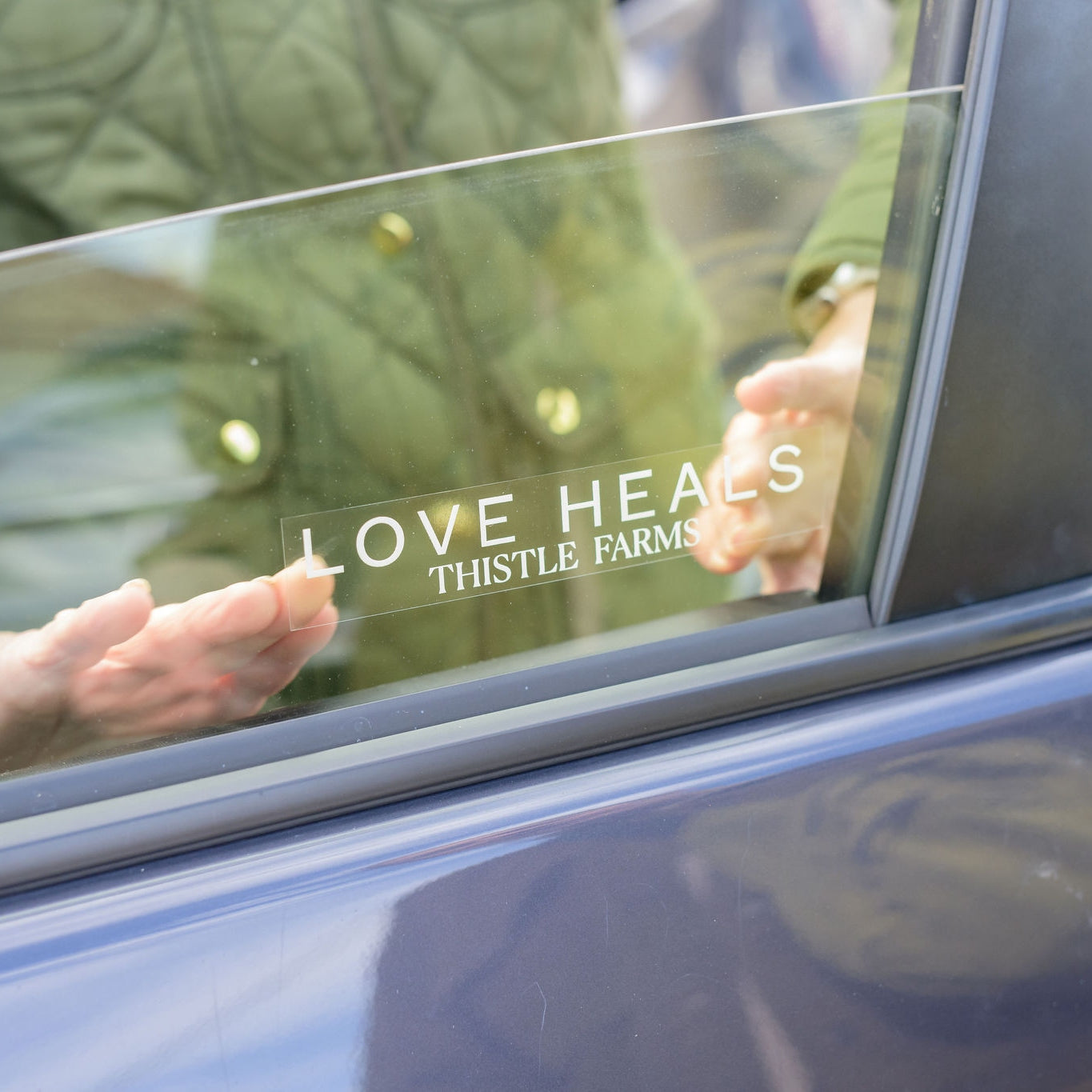 Love Heals Window Cling