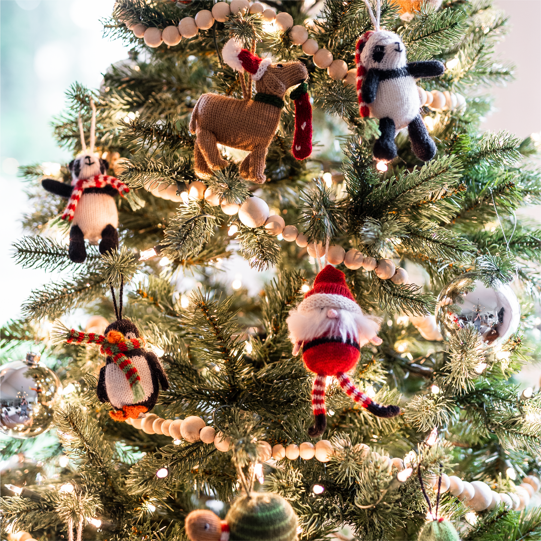 Dog with Stocking Ornament