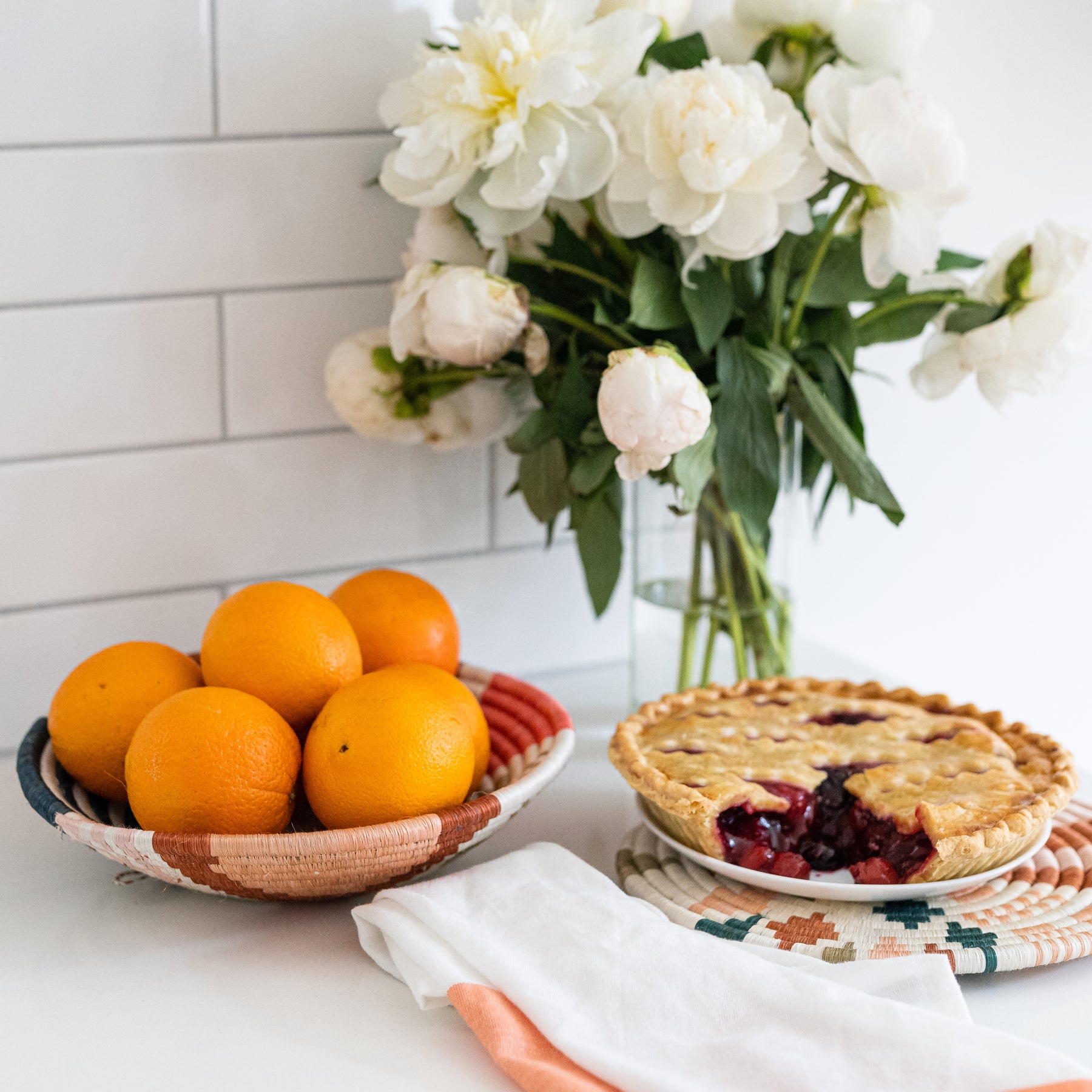 Coral & Clay Trivet