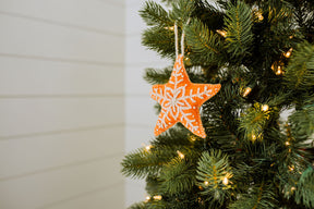 Embroidered Star Ornament