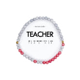Teacher Morse Code Bracelet