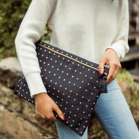 Large Cross-Stitch Clutch
