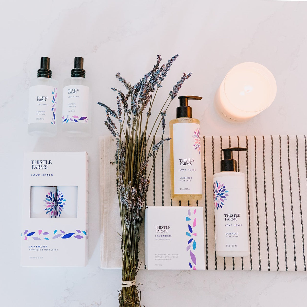 Bulgarian Lavender Candle + Room Mist Bundle