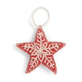 Embroidered Star Ornament