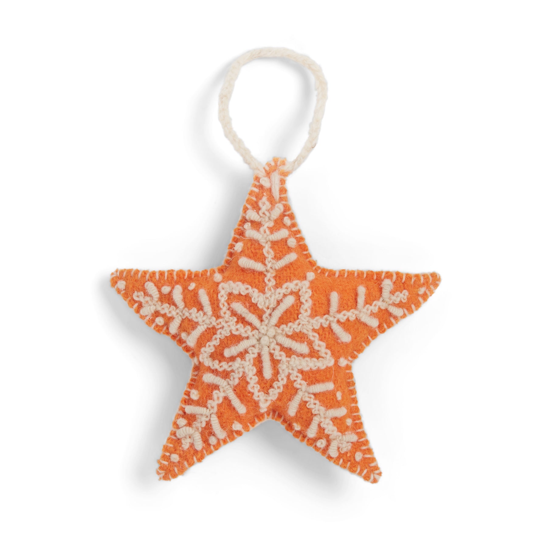Embroidered Star Ornament
