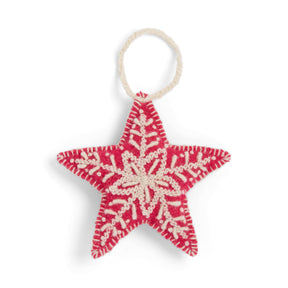 Embroidered Star Ornament
