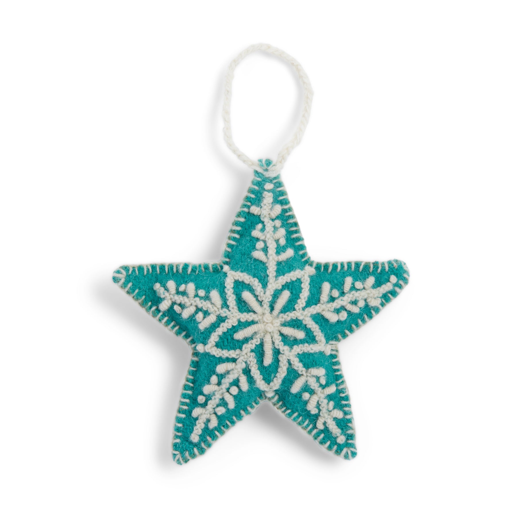 Embroidered Star Ornament