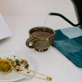 Brunette Ceramic Teacup