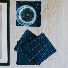 Navy Coaster Set