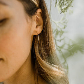 14k Gold-filled Post Hoops