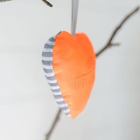 Upcycled Heart Ornament