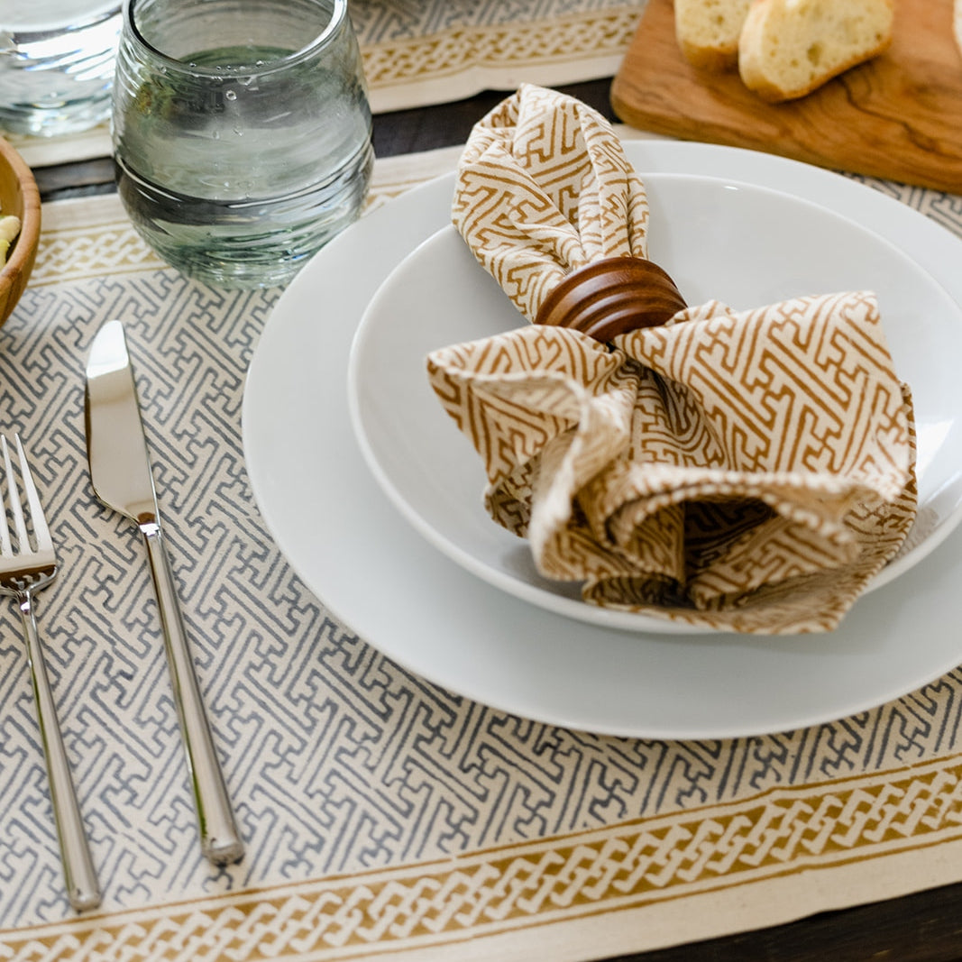 Golden Napkin Set