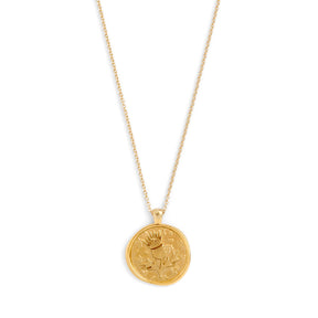 Thistle Coin Necklace