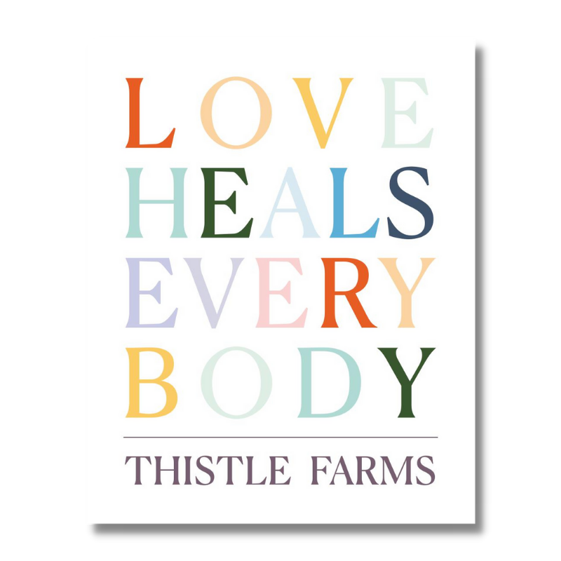 Love Heals Rainbow Sticker
